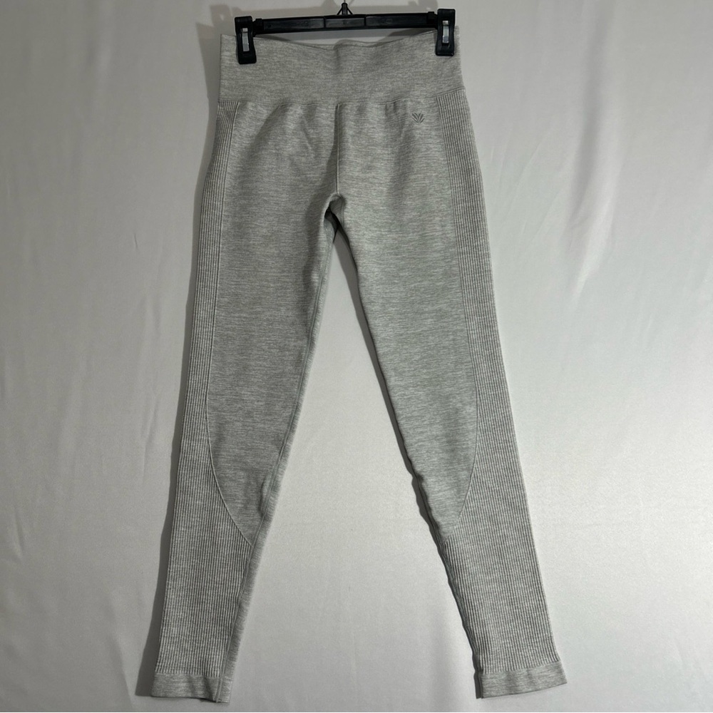 Forever 21 Gray Ribbed Leggings yoga pants vintage small